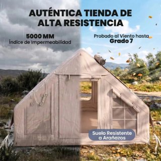Tienda Campaña Inflable con Apertura Chimenea