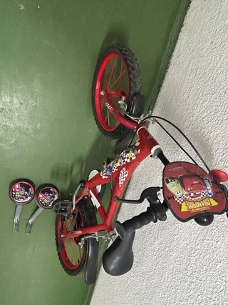 Bicicleta Infantil 16 Roja Cars