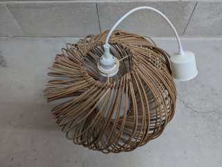 Lámpara colgante ratán natural 45cm