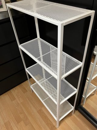 Estantería metálica blanca 4 baldas  NUEVA