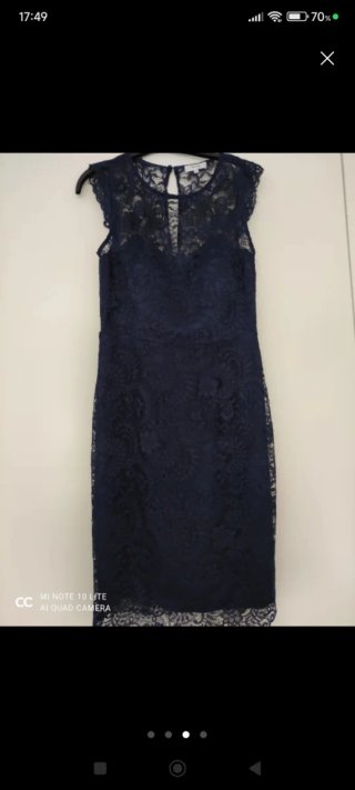 Vestido azul encaje Formula Joven