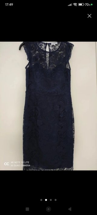 Vestido azul encaje Formula Joven