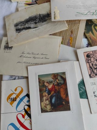 Lote 100 Felicitaciones Navidad Años 60