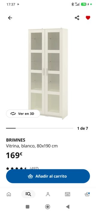 Vitrina Brimnes Blanca ikea
