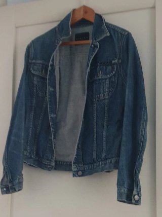 Giubbino jeans sisley blu taglia M