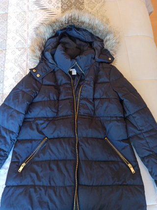 Cazadora premamá azul. Talla S