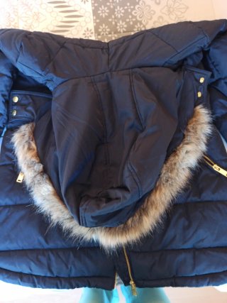 Cazadora premamá azul. Talla S