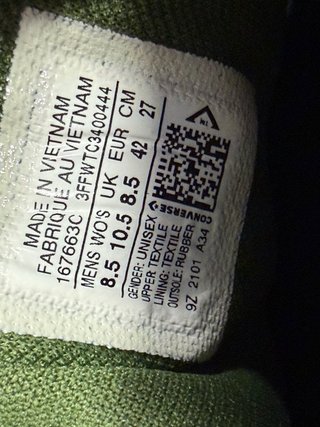 Converse Talla 42 Verde