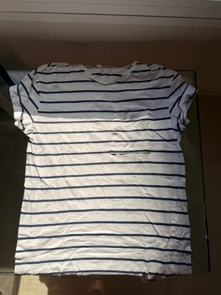 Camiseta Rayas Azul y Blanca
