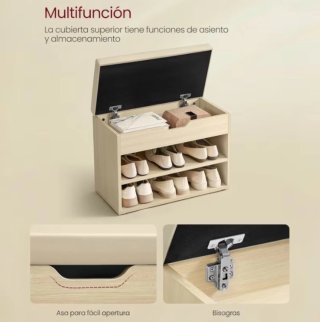 Zapatero con Asiento Tapizado
