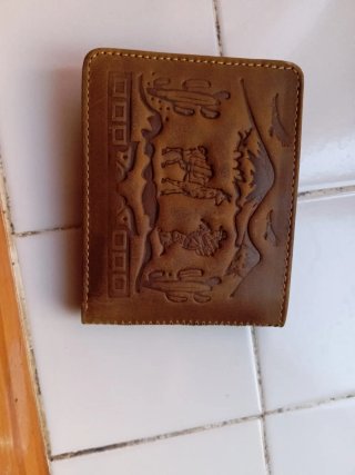 Cartera Billetera Bolivia Cuero Patchwork