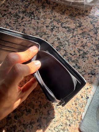 Cartera de hombre efecto piel cocodrilo