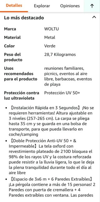 Carpa extensible