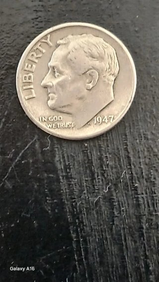Moneda 10 céntimos Roosevelt 1947