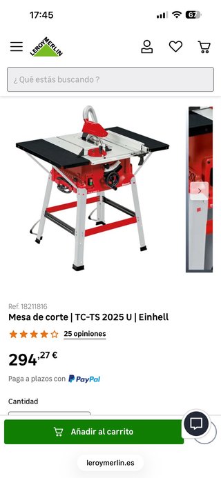Mesa de Corte Einhell TC-TS 254 U