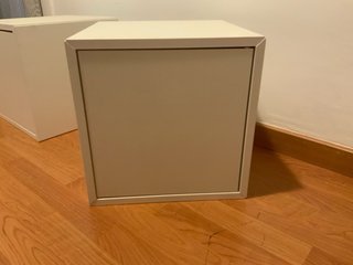 Confezione di 2 comodini bianchi