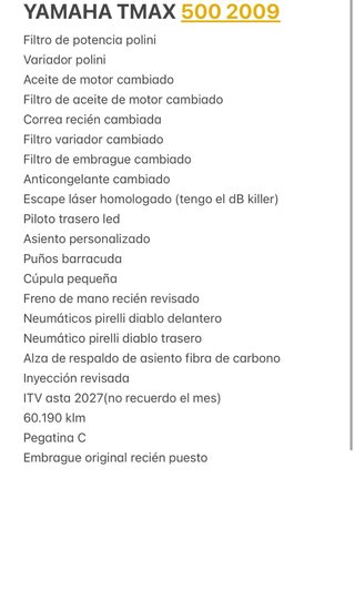 Yamaha TMAX 500 2009