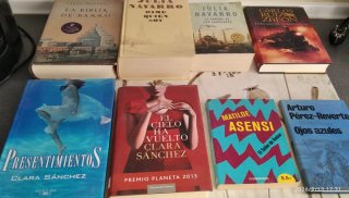J. Navarro, Ruiz Zafón, C. Sánchez, Pérez Reverte