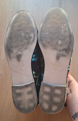 Zapatos Zara bordados