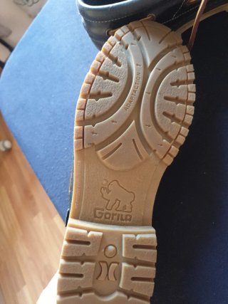 Zapatos Escolares Gorila Talla 42 Negros azulado