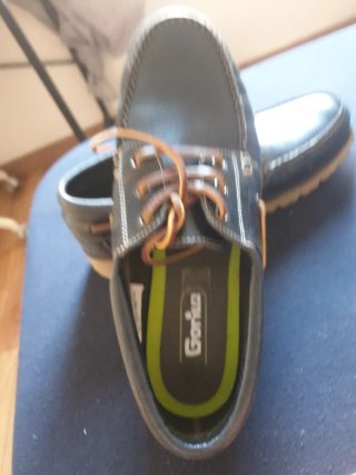 Zapatos Escolares Gorila Talla 42 Negros azulado