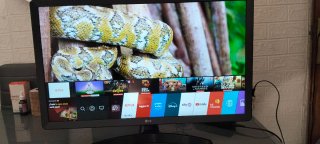 Smart TV LG 28 negra con mando