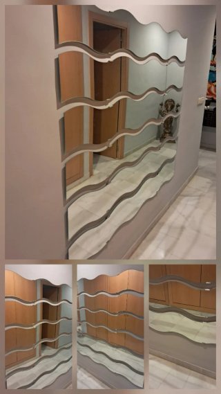 Espejo Decorativo Ondulado