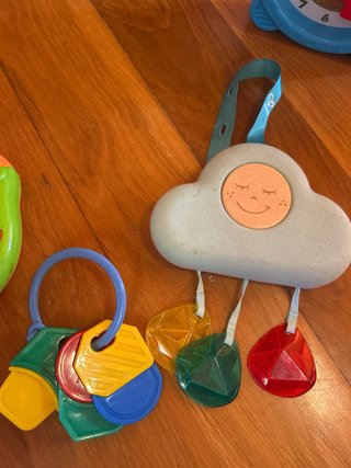 Lote Juguetes Bebé Peluche Piano Sonajero