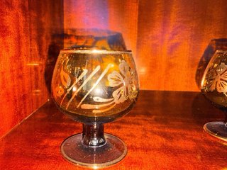 Juego 5 copas de coñac vintage