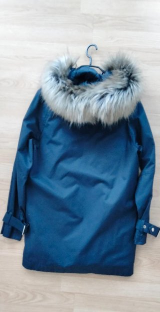 Parka Mango Mujer Azul Talla S