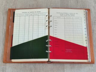 Agenda Vintage Piel Marrón Años 60-70