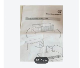 Cuna convertible en cama infantil + armario