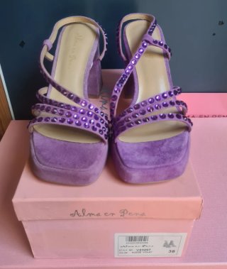 Sandalias ante Violeta Alma en Pena  T38 (NUEVAS)