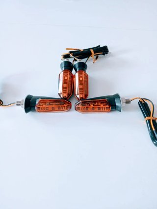 Pack 4 Intermitentes LED Naranja Moto