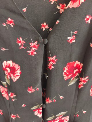 Abito H&M nero fiori taglia S