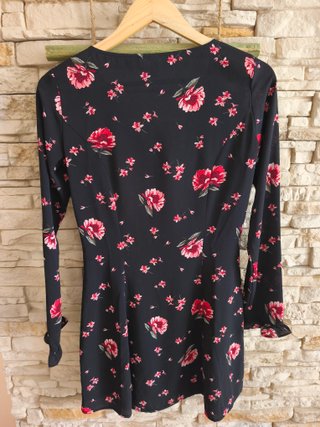 Abito H&M nero fiori taglia S