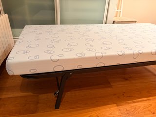 Somier plegable cama 90 con colchón