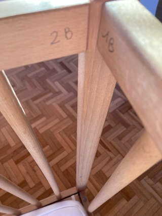 Cuna de madera con puerta para 2-3 años
