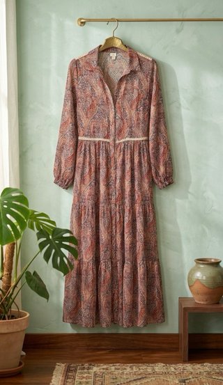 Vestido Túnica Estampado Paisley