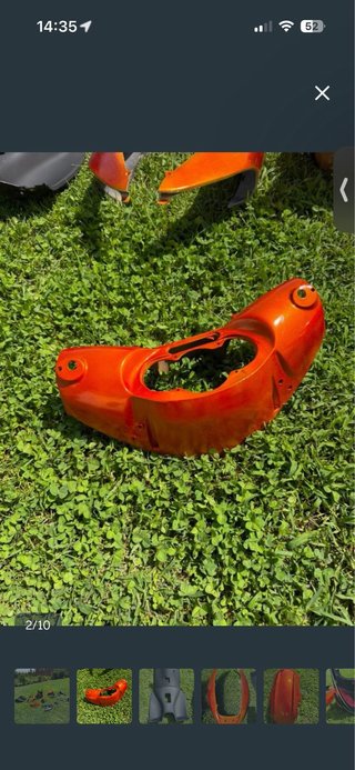 Carenado Scooter Aprilia Naranja