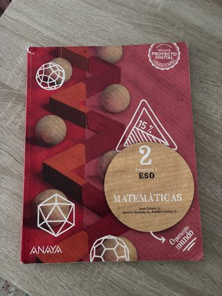 Libro de matematicas 2 eso 2º trimestee