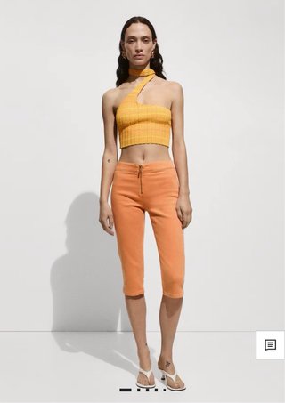 Top Punto Asimétrico Mango Talla M