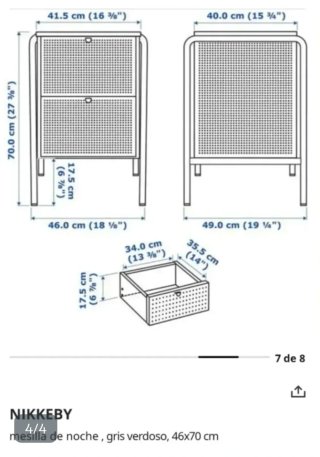 Cómoda y perchero Nikkeby Ikea