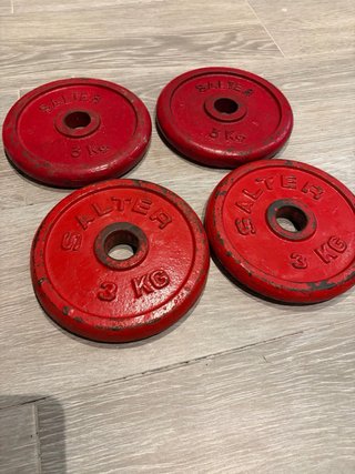 4 Discos de pesas Salter 3kg
