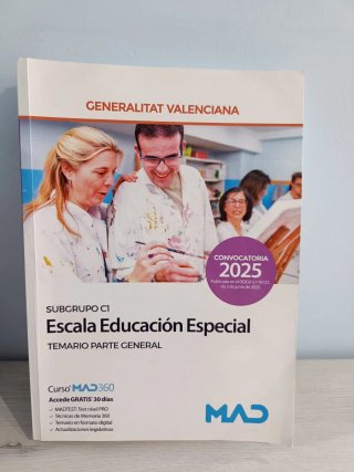 Temario oposiciones educación especial CV