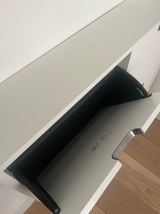 Zapatero estrecho Ikea blanco montado