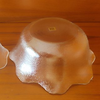 6 Cuencos Arcoroc Vidrio Flor Vintage 80s