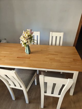 4 Sillas Comedor Tapizadas Madera