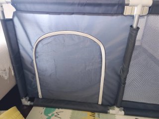 Parque infantil 120x120 con canasta y pelotas
