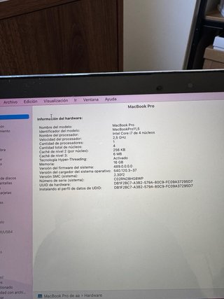 MacBook Pro 15 2015 Plata